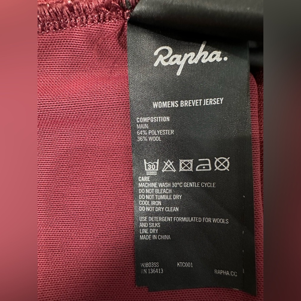 Rapha Women’s Brevet Jersey – Size M – Wool Blend - Picture 6 of 9